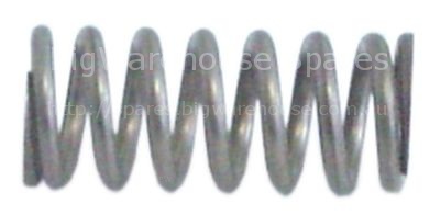 Compression spring ø 17mm L 40mm wire gauge ø 2,7mm