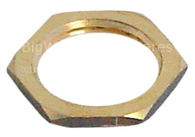 Nut thread 3/4" H 3mm WS 32 brass Qty 1 pcs