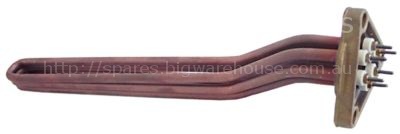 Heating element 4300W 230V heating circuits 3 mounting ø 44mm L