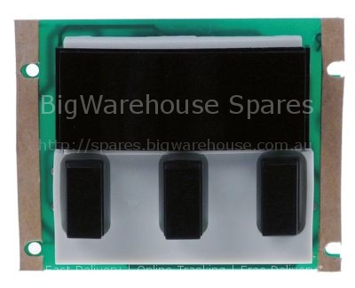 Keypad unit L 80mm W 102mm mounting pos. 95x58 buttons 3