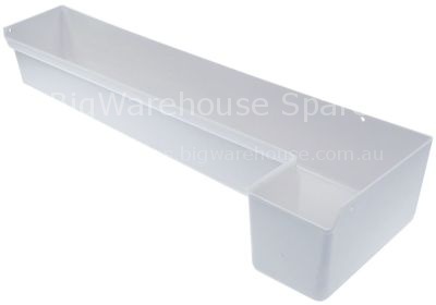 Evaporation tray unheated L 705mm W 225mm H 120mm for ice maker