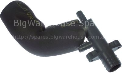 Hose connector 3-way with hose for ice-cube maker