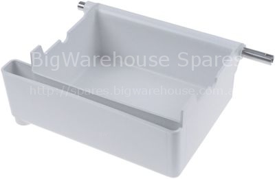Sump complete for ice-cube maker L 227mm W 175mm H 100mm