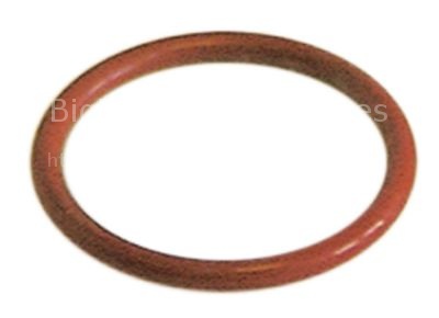 O-ring silicone thickness 3,53mm ID ø 20,22mm Qty 10 pcs
