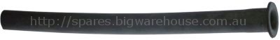 Formed hose straight with collar for ice-cube maker ID ø 13mm ED