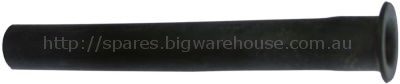 Formed hose straight with collar for ice-cube maker ID ø 13mm ED