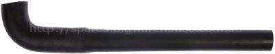 Formed hose L-shape for ice-cube maker ID ø 14/19mm ED ø 18/22mm