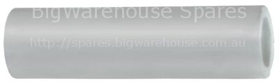 Silicone hose ID ø 13mm ED ø 19mm L 0,7m t.max. 200°C for ice-cu