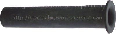 Formed hose straight with collar for ice-cube maker ID ø 13mm ED