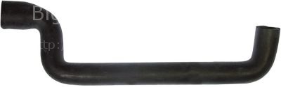 Formed hose U-shape for ice-cube maker ID ø 17/25mm ED ø 25/31mm