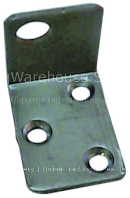 Angle piece for hinge mounting pos. upper