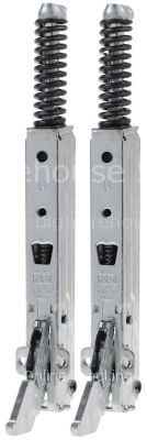 Oven hinge set mounting distance 82mm spring thickness 3,4mm L 1