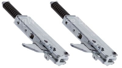 Oven hinge set mounting distance 82mm spring thickness 2,8mm L 1