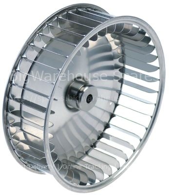 Fan wheel D1  196mm H1 61mm blades 39 D2  108mm D3  10mm H2