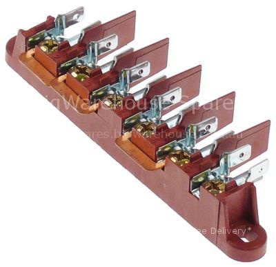 Power terminal block 6-pole max. 40A max 450V connection M5/male
