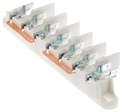 Power terminal block 7-pole max. 40A max 450V connection M5/male