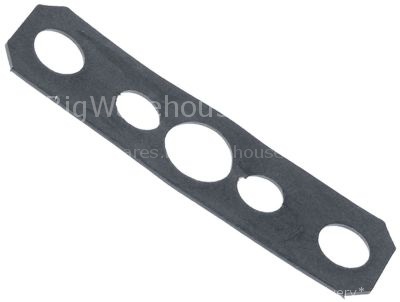 Gasket L 72mm W 20mm 5 holes graphite thickness 1mm suitable for