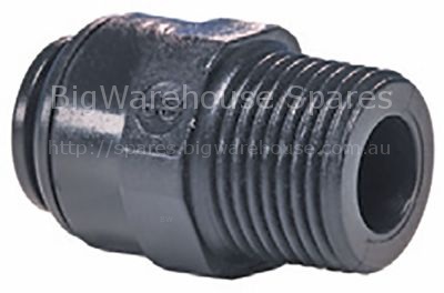Push-in fitting John Guest straight thread 1/4" BSPT pipe connec