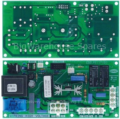 PCB for combi-steamer  L 155mm W 77mm suitable for UNOX with mou