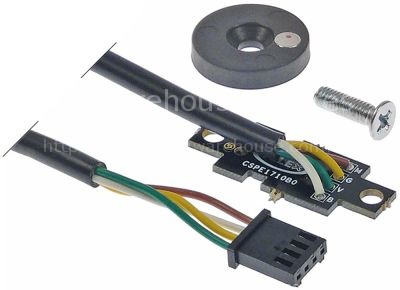 Hall sensor L 38mm W 8mm H 4mm mounting distance 34mm cable leng