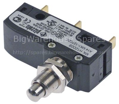 Microswitch with plunger thread M10 thread L 13mm 250V 5A 1CO co