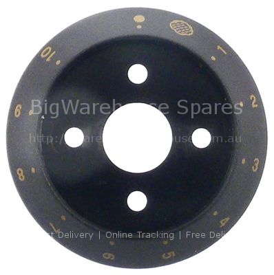 Dial fascia 0-10 for steam regulator ø 58mm