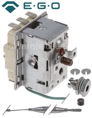 Safety thermostat switch-off temp. 135°C 3-pole 3NC 16A probe ø