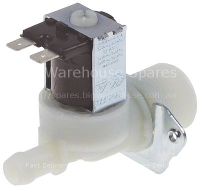 Solenoid valve single straight 230VAC inlet 3/4" outlet 11,5mm w