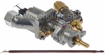 Gas thermostat SABAF t.max. 300°C gas inlet pipe flange bypass n