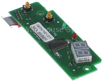 Control PCB L 100mm W 35mm suitable for ANIMO with display butto