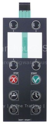 Membrane keypad buttons 10 suitable for ANIMO for ComBi Line L 1