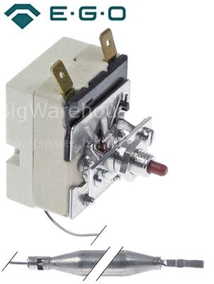 Safety thermostat switch-off temp. 98°C 1-pole 16A probe ø 8mm p