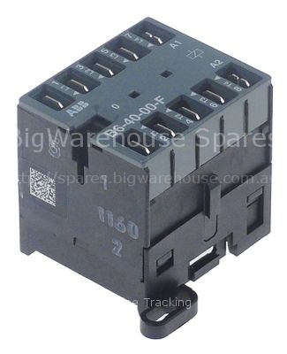 Power contactor resistive load 16A 230VAC (AC3/400V) 9A/4kW main