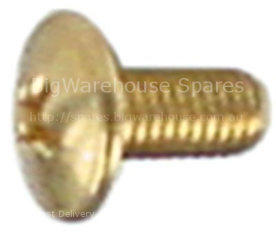 Screw thread M5 L 10mm brass Qty 1 pcs
