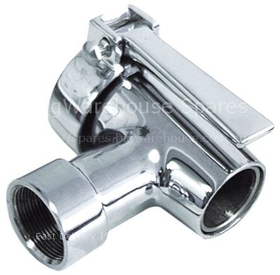 Drain tap IT 1¼" with chrome-plated metal handle nickel silver a