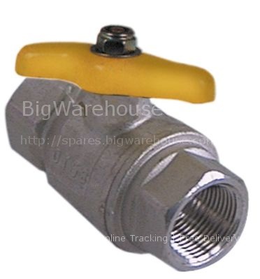 Ball valve straight t-handle inlet 3/4" IT outlet 3/4" IT DN20 L