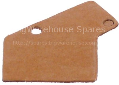 Gasket for microswitch L 23,2mm W 0,95mm H 20mm Qty 1