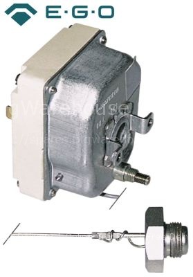 Safety thermostat switch-off temp. 230°C 2-pole 0,5A probe ø 11m