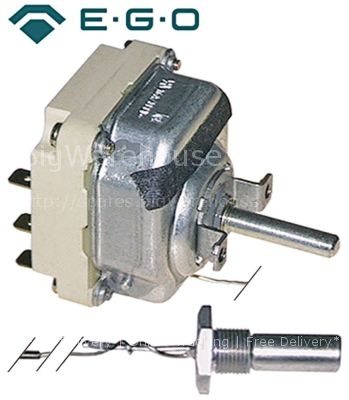 Thermostat t.max. 185°C temperature range 80-185°C 3-pole 3NO 16
