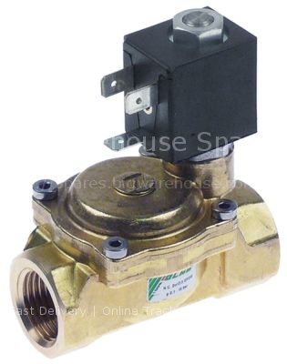 Solenoid valve brass 2-ways 230VAC inlet 1/2" IT outlet 1/2" IT