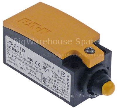 Position switch plastic 1NO/1NC 230V 3A L 75mm W 31mm H 33mm pro