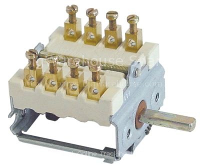 Cam switch 4 operating positions sequence 0-1-2-3 16A shaft ø 6x