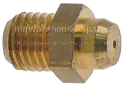 Gas injector thread M6x0.75 WS 7 bore ø 0,9mm