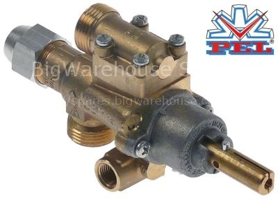 Gas tap type 22S/O thermocouple connection M9x1