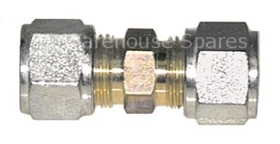Tube connector for pipe ø 10/10mm