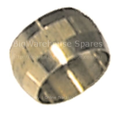 Olive for pipe ø 12mm L 9,5mm brass Qty 1 pcs suitable for PEL