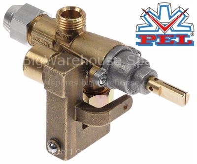 Gas tap PEL type 20S gas inlet M16x1.5 (tube ø 10mm)