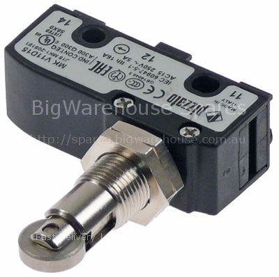 Microswitch 250V 16A 1CO connection screw thread L 15mm thread M