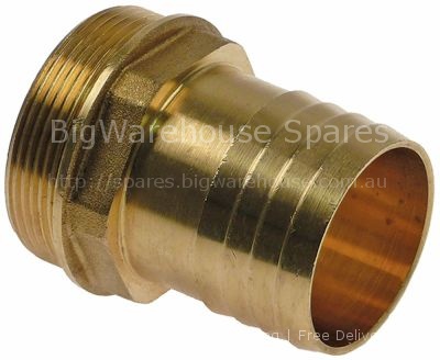 Connecting fitting L 71mm 2" hose ø 50mm WS 55