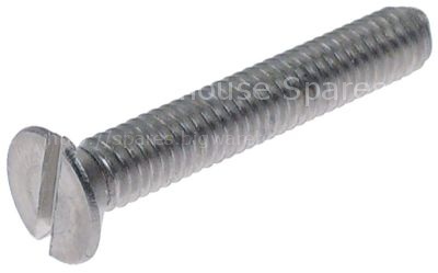 Countersunk screw thread M4 L 25mm SS DIN 963/ISO 2009 Qty 20 pc